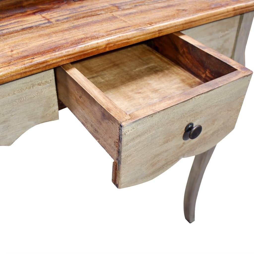 Schreibtisch Altholz Massiv 80 x 40 x 92 cm-3