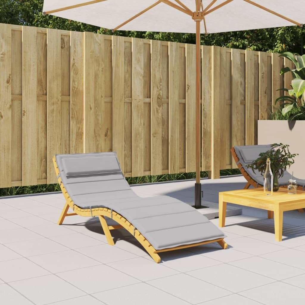 Sonnenliegen-Auflage Grau 180x60x3 cm Oxford-Gewebe-0