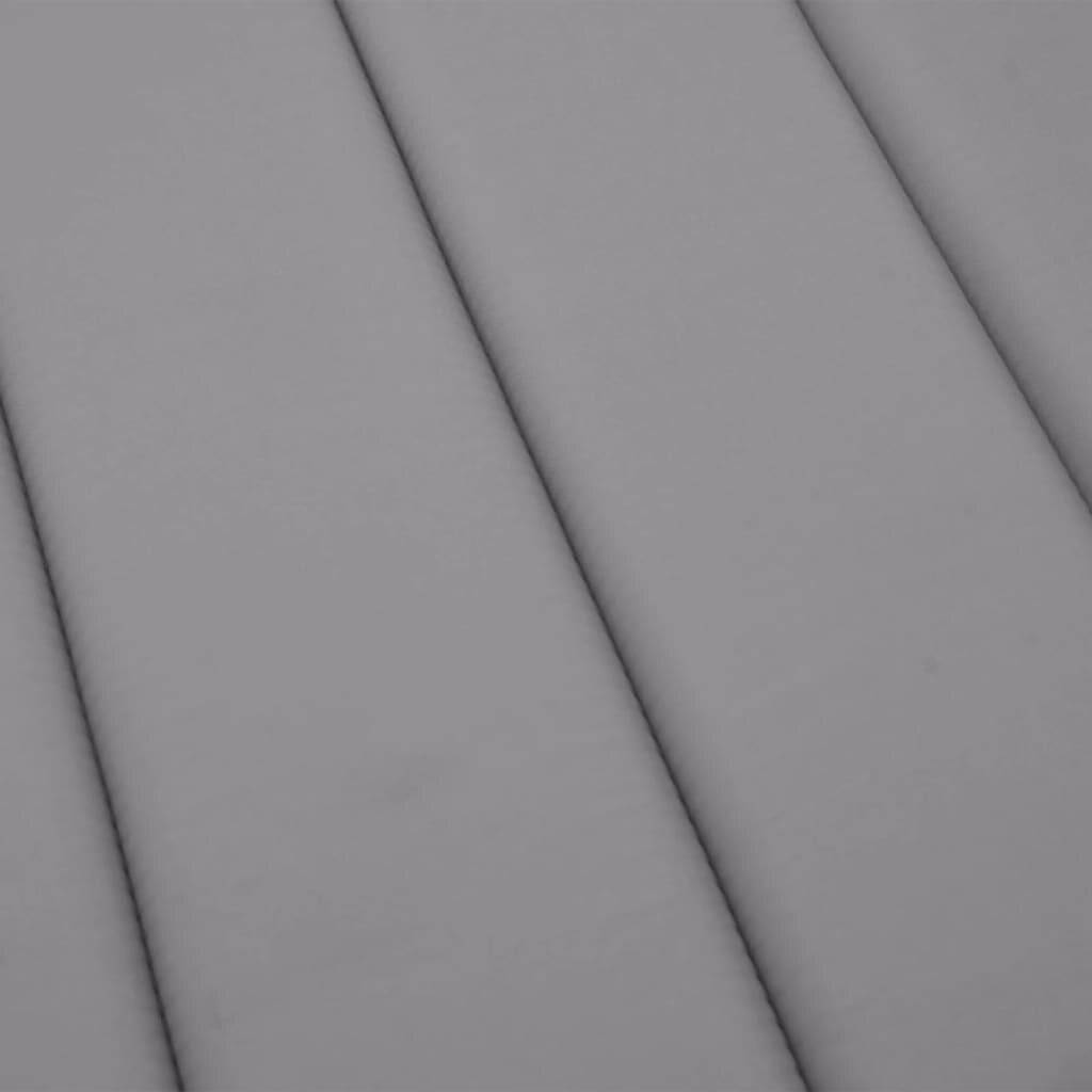 Sonnenliegen-Auflage Grau 180x60x3 cm Oxford-Gewebe-6