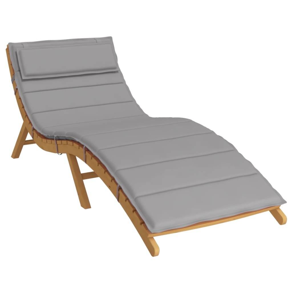 Sonnenliegen-Auflage Grau 180x60x3 cm Oxford-Gewebe-2