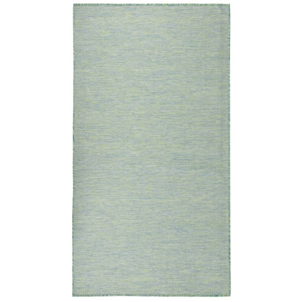 Outdoor-Teppich Flachgewebe 80x150 cm Türkis-0