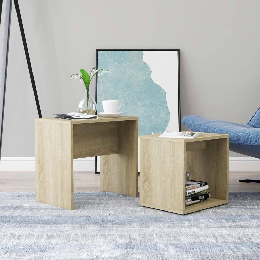 Couchtisch-Set Sonoma-Eiche 48 x 30 x 45 cm Spanplatte-0