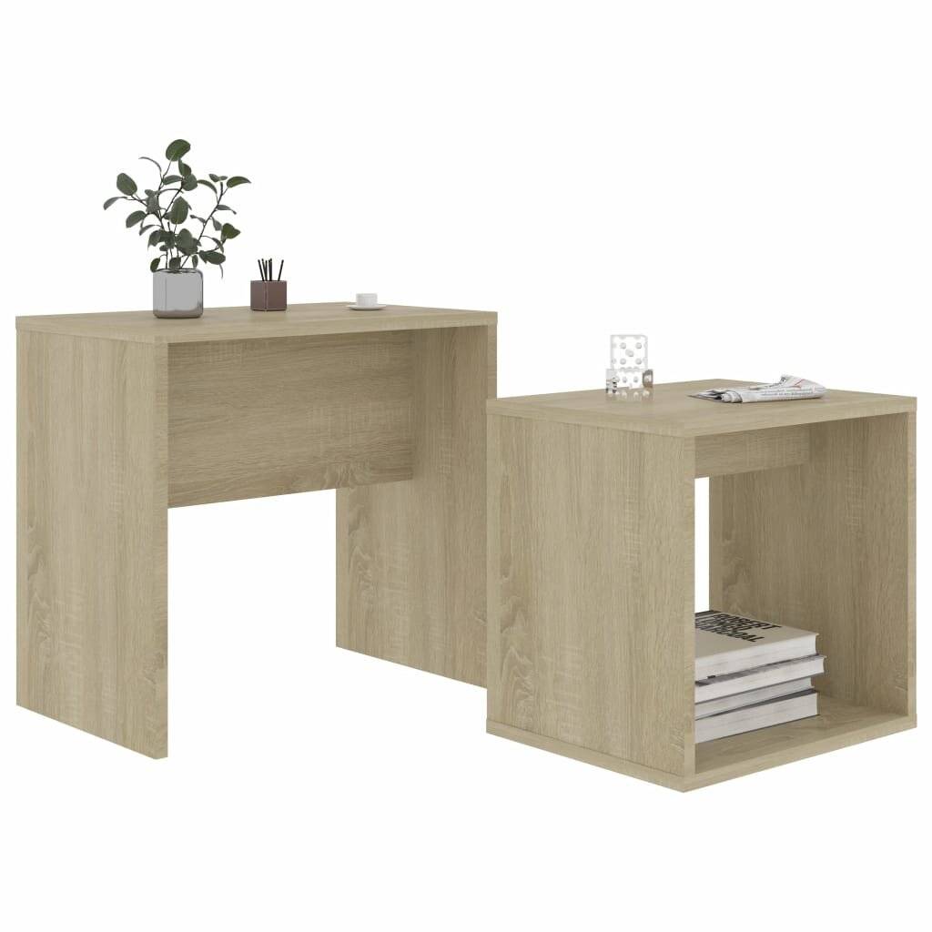Couchtisch-Set Sonoma-Eiche 48 x 30 x 45 cm Spanplatte-2