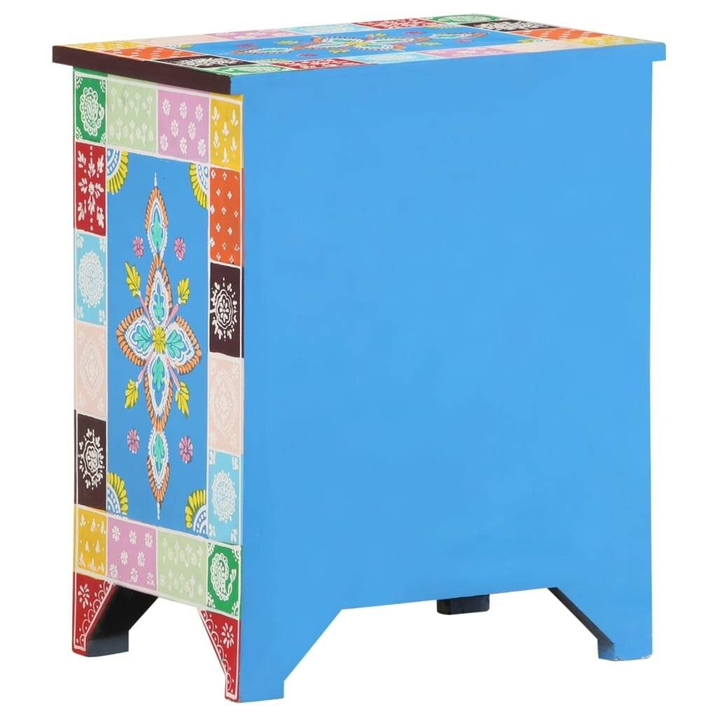 Nachttisch Handbemalt 40x30x50 cm Mango Massivholz-4