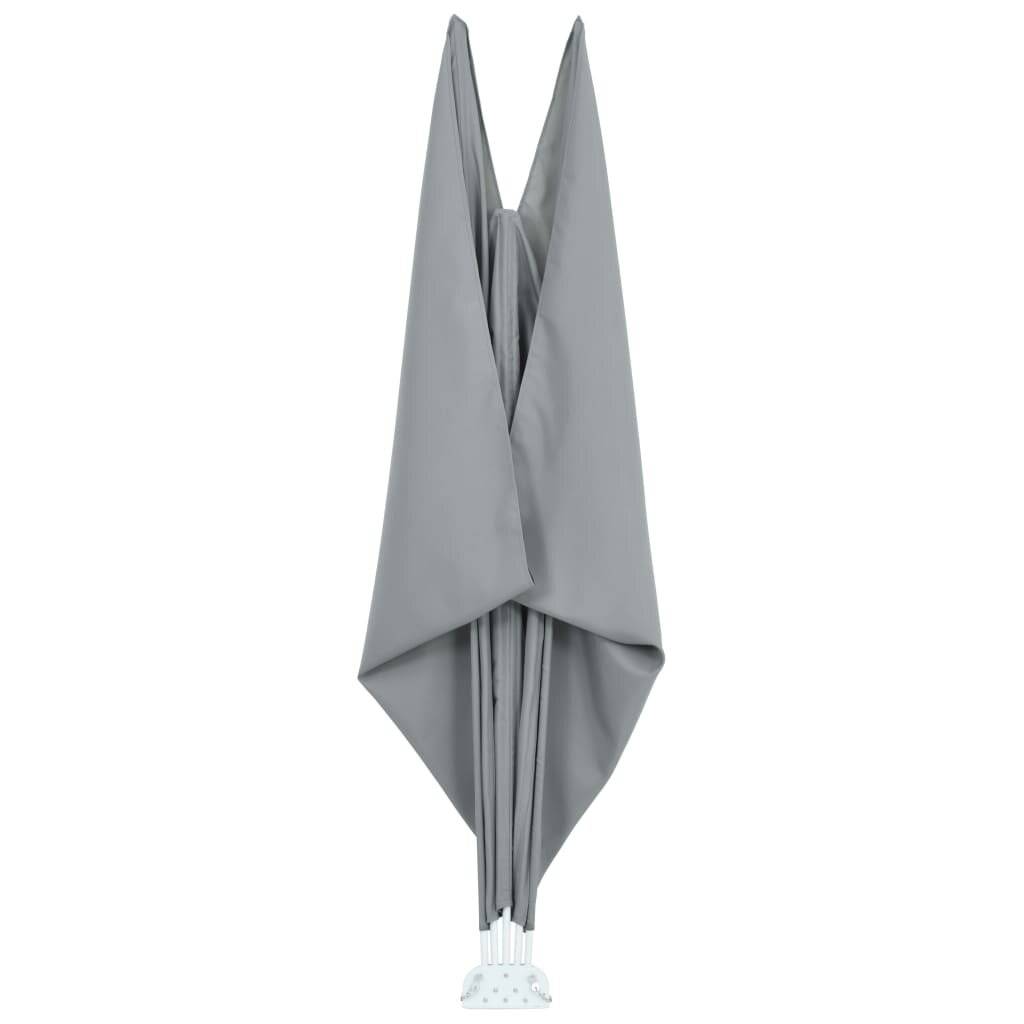 Garten-Sonnendach Zusammenklappbar 300 x 150 cm Grau-6