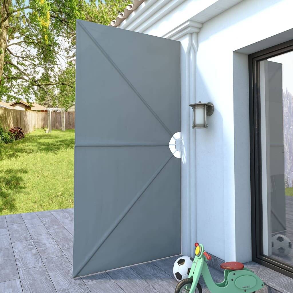 Garten-Sonnendach Zusammenklappbar 300 x 150 cm Grau-1