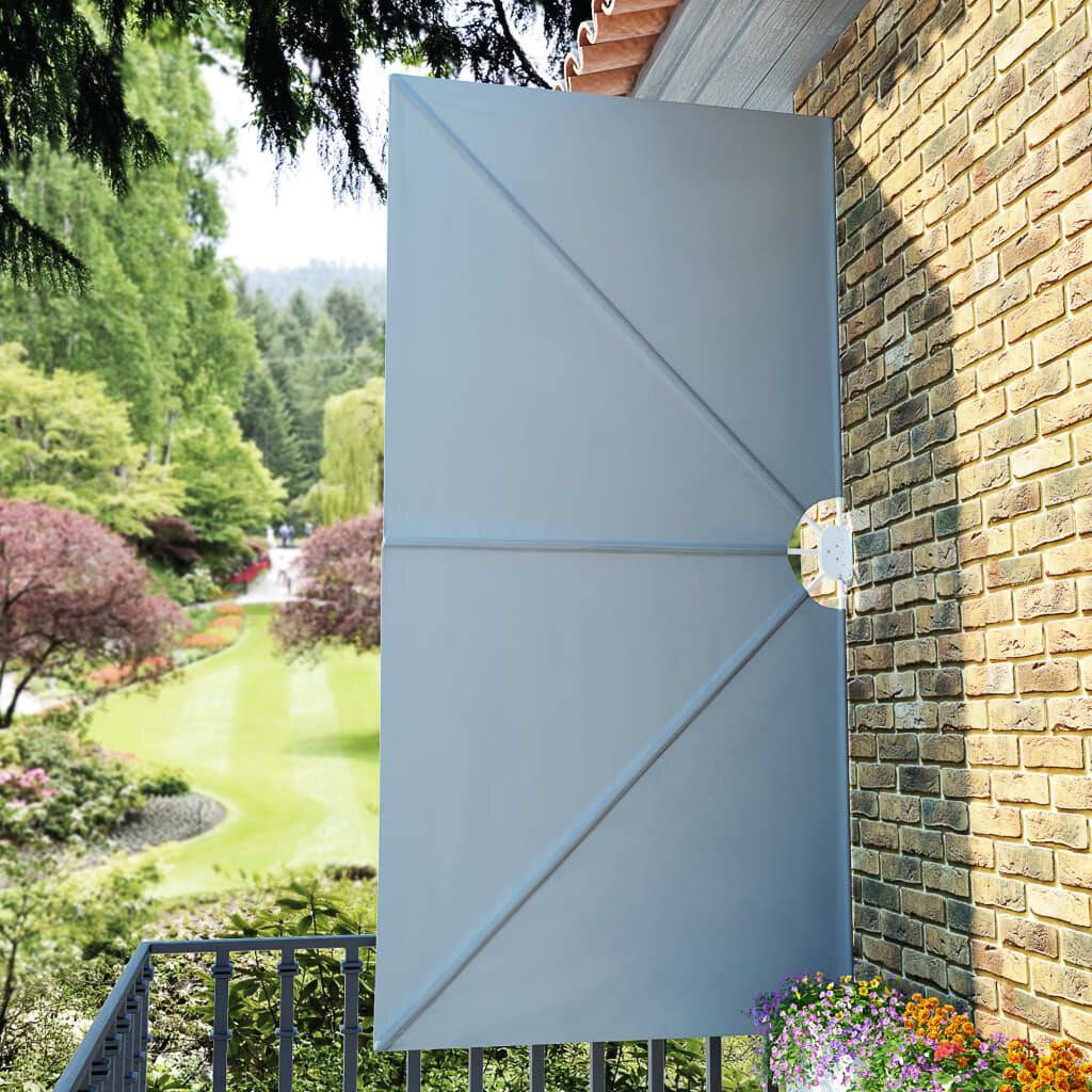 Garten-Sonnendach Zusammenklappbar 300 x 150 cm Grau-2