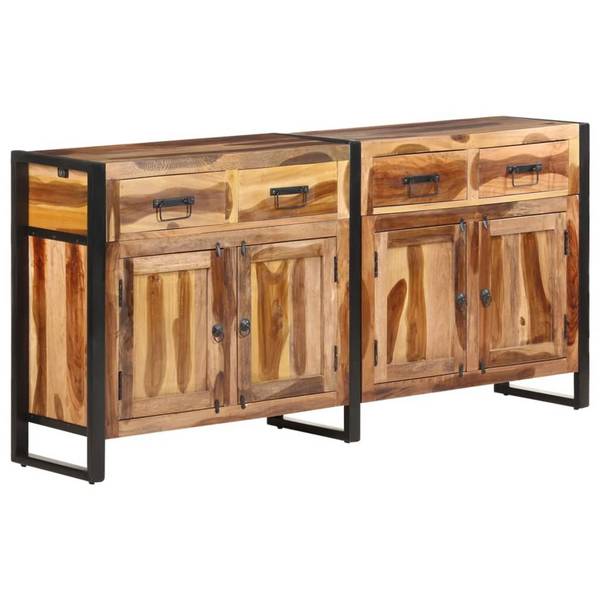Sideboard 172x35x80 cm Akazie Massivholz mit Palisander-Finish