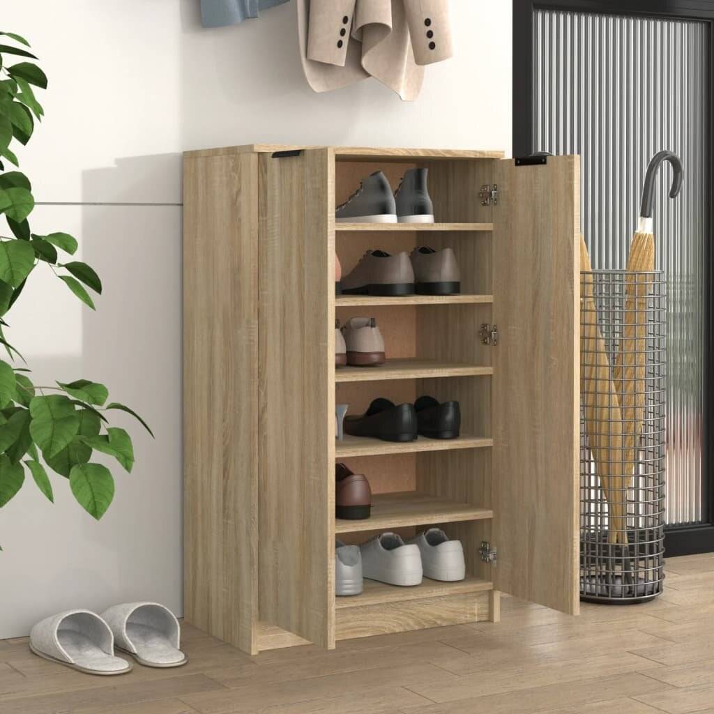 Schuhschrank Sonoma-Eiche 59x35x100 cm Holzwerkstoff-2
