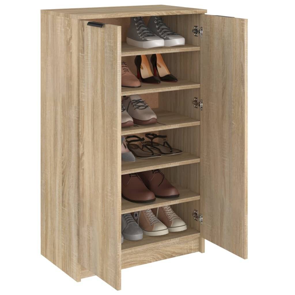 Schuhschrank Sonoma-Eiche 59x35x100 cm Holzwerkstoff-3