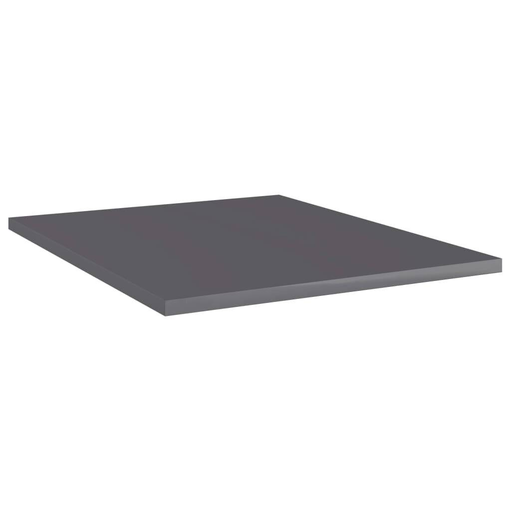 Bücherregal-Bretter 8 Stk. Hochglanz-Grau 40x50x1,5 cm-1