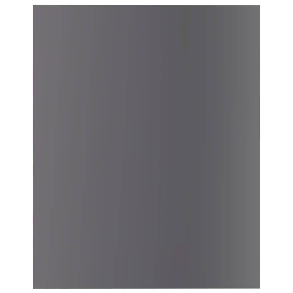 Bücherregal-Bretter 8 Stk. Hochglanz-Grau 40x50x1,5 cm-2