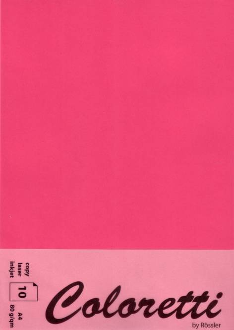 Briefpapier Coloretti A4 80g/qm VE=10 Blatt Pink-2
