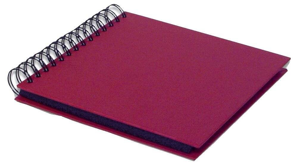 Fotoalbum Whire-O 60 Seiten 180x180mm rot/schwarz-2