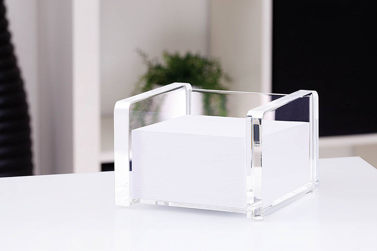WEDO Acryl Zettelbox gefüllt gk, Cristallic-2