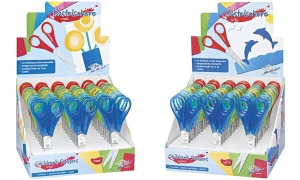 WEDO Bastelschere rund geschliff. farb. sort. 30er Display-2