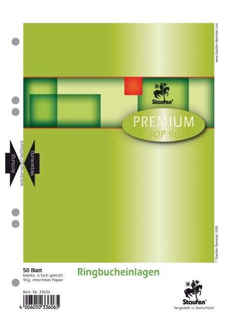 Ringbuch-Einlage A5 50Bl-3