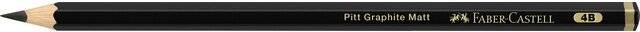 FABER-CASTELL Bleistift PITT GRAPHITE Matt, Härtegrad: 4B-1