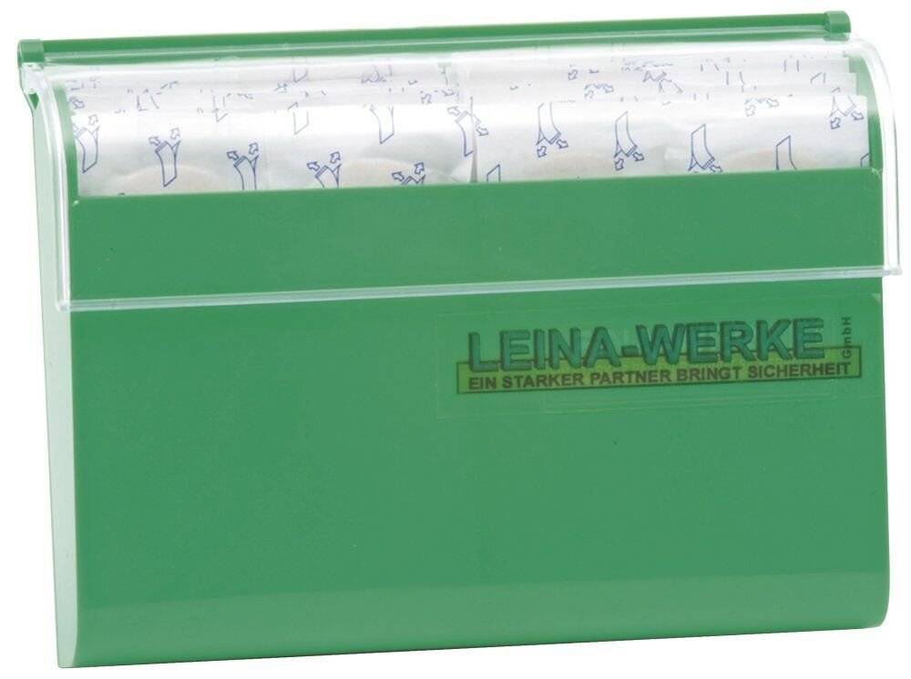 Pflaster Spender für Wandbefestigung gefüllt grün-2