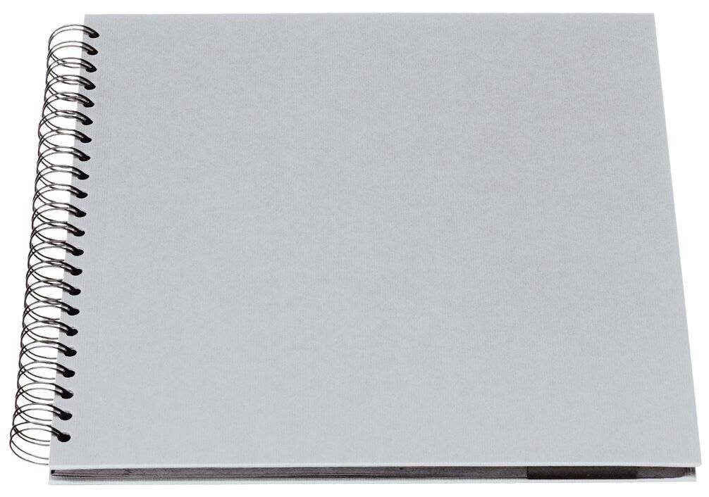 Fotoalbum Wire-O 60 Seiten 290x290mm Stone/schwarz-2