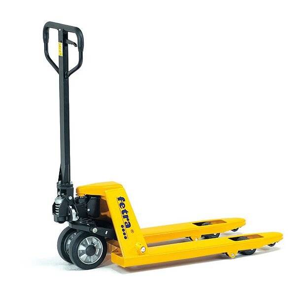 Hubwagen, Fetra - Handgabelhubwagen, kurze Ausführung, Traglast 2500 kg, Gabellänge 800 mm, Hubber. 85-200 mm, Bereifung-2