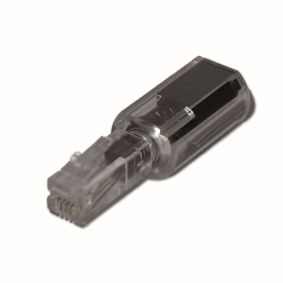 MediaRange MRCS305, RJ-11, Schwarz, Transparent, Männlich-3