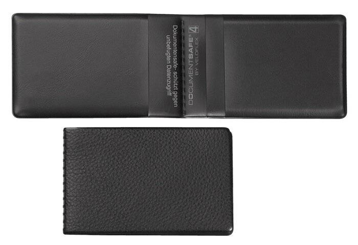 Veloflex Kartenhülle 3272800 4Karten 100x63mm PVC schwarz-2