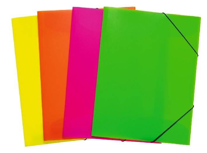 Sammelmappe A3 PP Neon 12 Stück sortiert-2