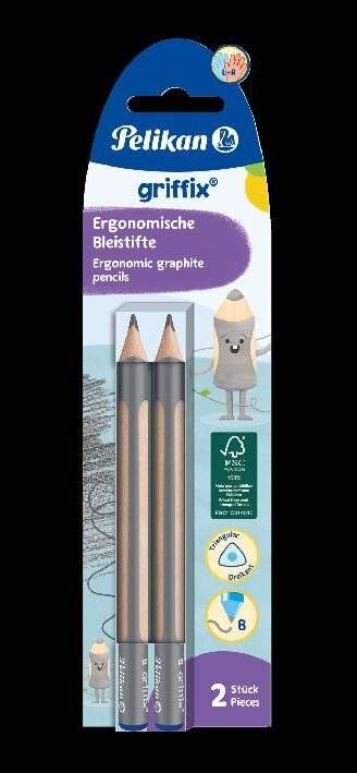 Pelikan 817028, B, Beige, Grau, Dreieckig, 3,5 mm, 140 mm, 2 Stück(e)-3