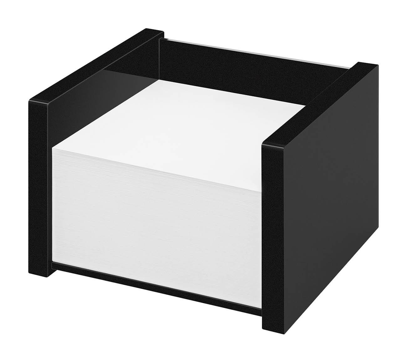 WEDO Acryl Zettelbox gefüllt sw, Black Office-1