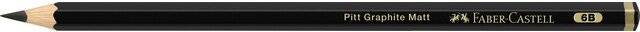 FABER-CASTELL Bleistift PITT GRAPHITE Matt, Härtegrad: 6B-1