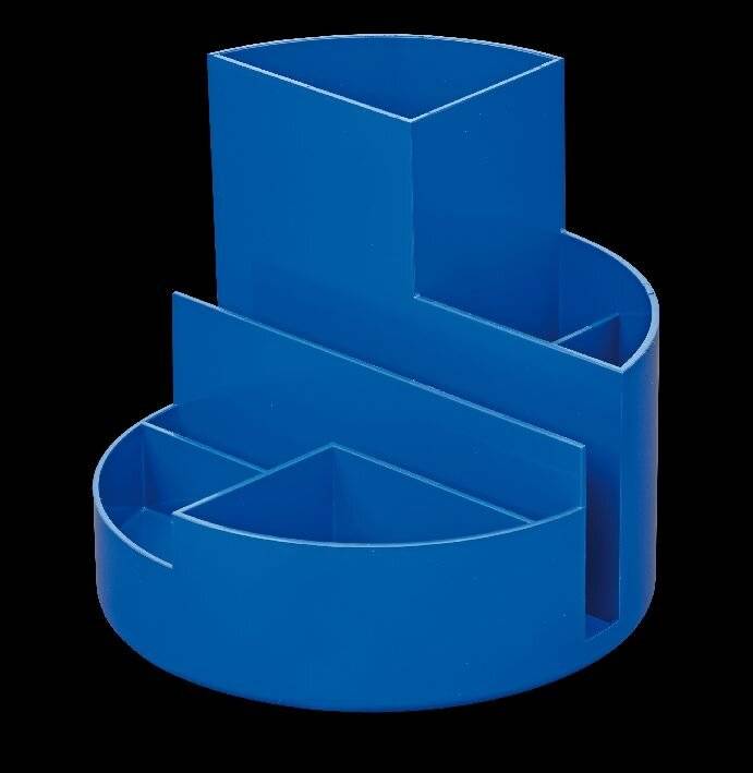 Stifteköcher MAULrundbox Recycling 6Fächer bl-2