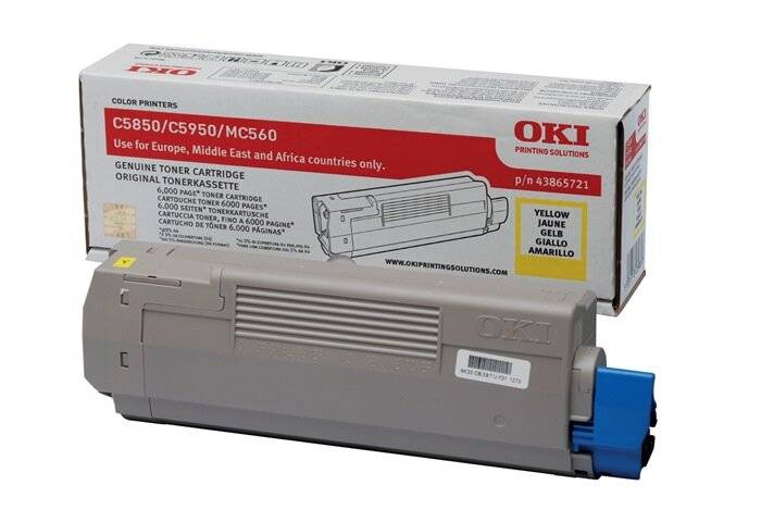 OKI - Gelb - original - Tonerpatrone - für OKI MC560dn, MC560n-3