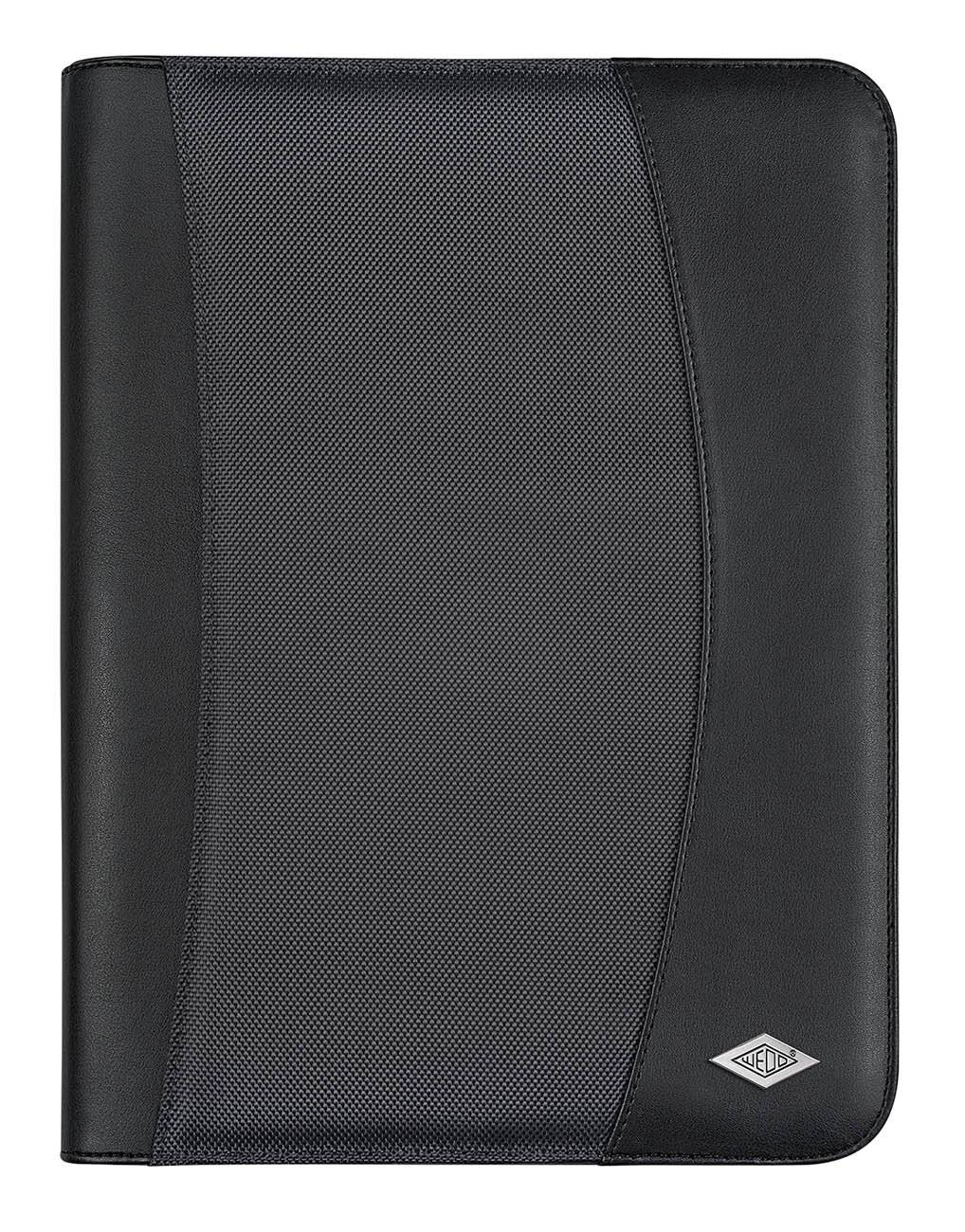 Tagungsmappe Elegance A4 incl. Block / Außentasche schwarz-2