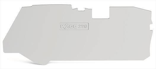 WAGO 2110-1291 Abschluss- und Zwischenplatte 1 mm dick grau-0