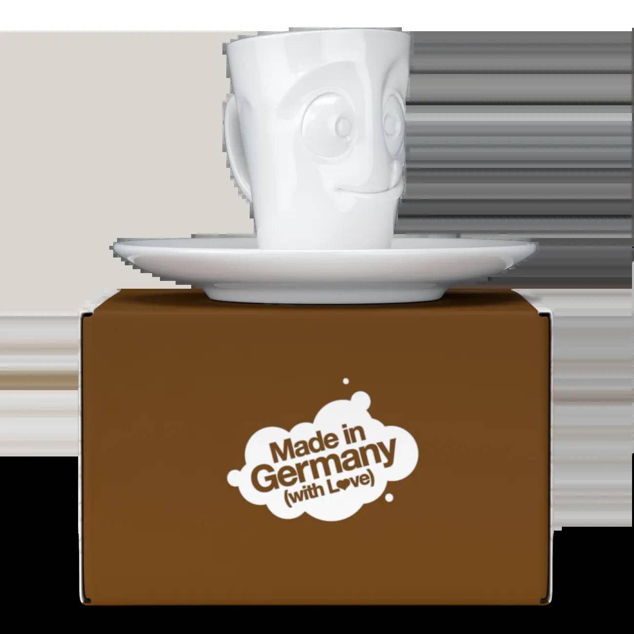 FIFTYEIGHT Espresso Mug mit Henkel 80ml - Lecker weiß Multimedia-Technik Tassen-0