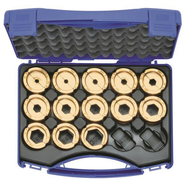 Klauke Presseinsatzset 6-300qmm R 22 im Kuns. 14 teilig Serie22-0