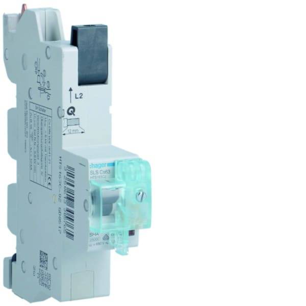 HAG HTS163C2 SLS Schalter 1 polig Cs-Charakteristik 63A für Sammelschiene QuickC-0