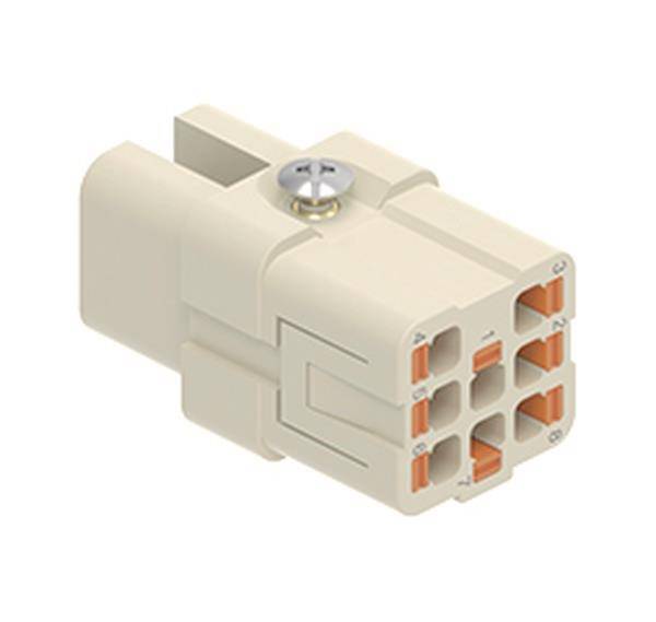 ILME CDYF 08 Buchseneinsatz, Gr.21.21, 8P, AXYR® push-in Anschluss, 10A, 50V ac