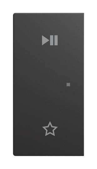 BJ 6237-21-915 Wippe 2-fach links, mit Symbol "Play/Pause" Busch-balance® SI-0