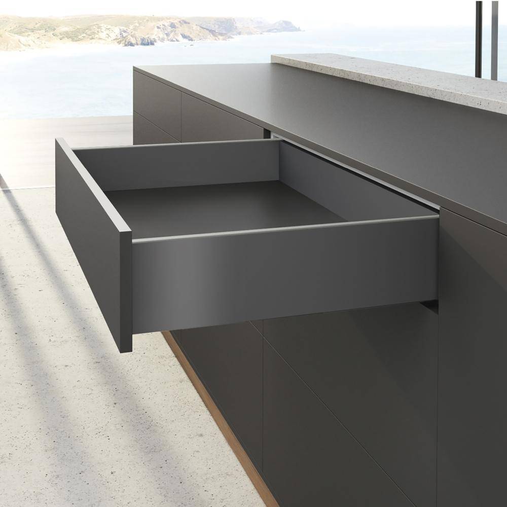HETTICH Schubkastenzarge AvanTech YOU Set 350mm H139mm links und rechts anthrazit-4