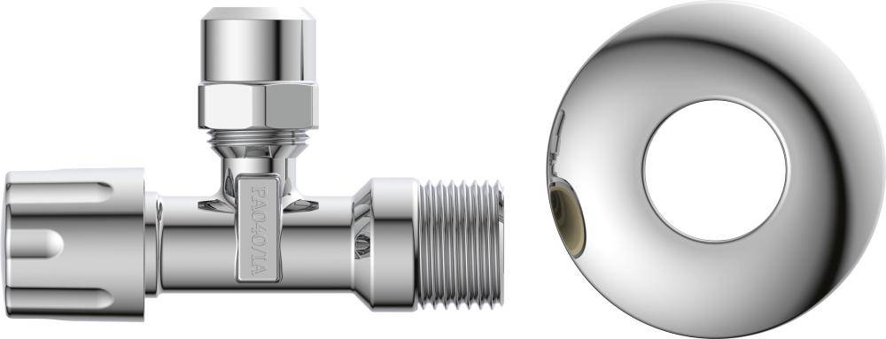 Eckventil, 1/2"AG x 3/8"AG x 10 mmQ, mit Schubrosette-2
