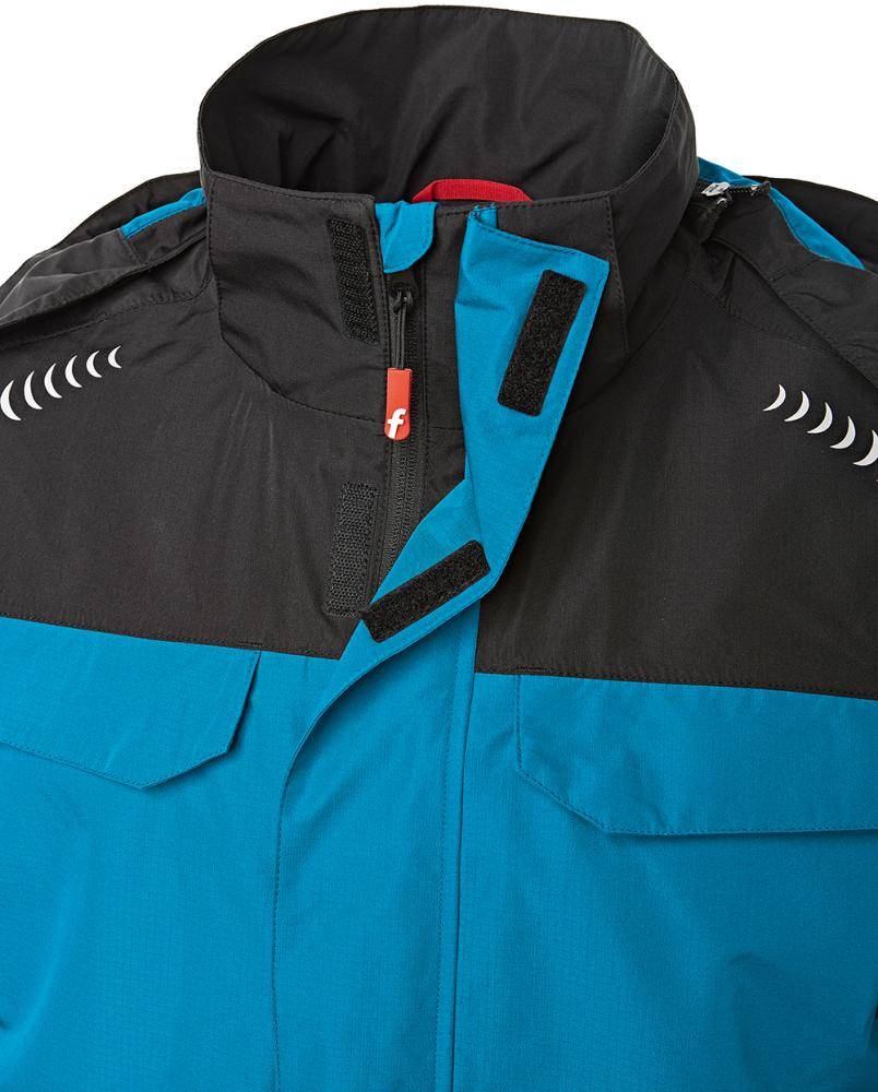 Regenjacke Plus türkis/schwarz Gr. L Fortis Elements-2