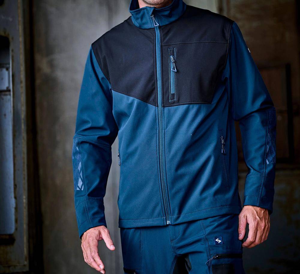 SCHEIBLER Softshelljacke Expansible 8526 ocean/schwarz Gr. 3XL-1