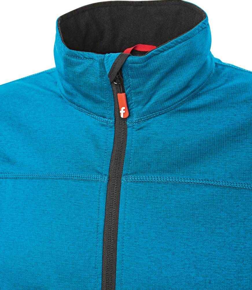 Tech-Fleecejacke türkis/schwarz meliert Gr. L Fortis Elements-2