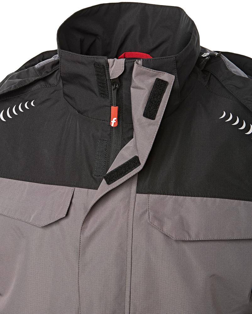 Regenjacke Plus grau/schwarz Gr. 2XL Fortis Elements-2
