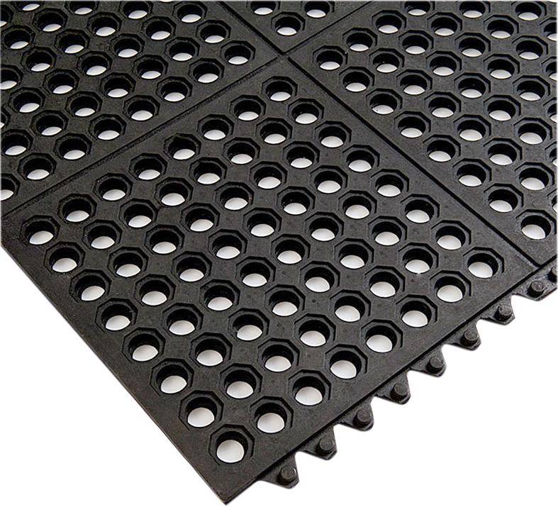 Gummi Steckmatte schwarz 900x900x15mm-0