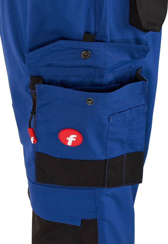 FORTIS Damen-Latzhose Performance kornblau/schwarz Gr. 34-2