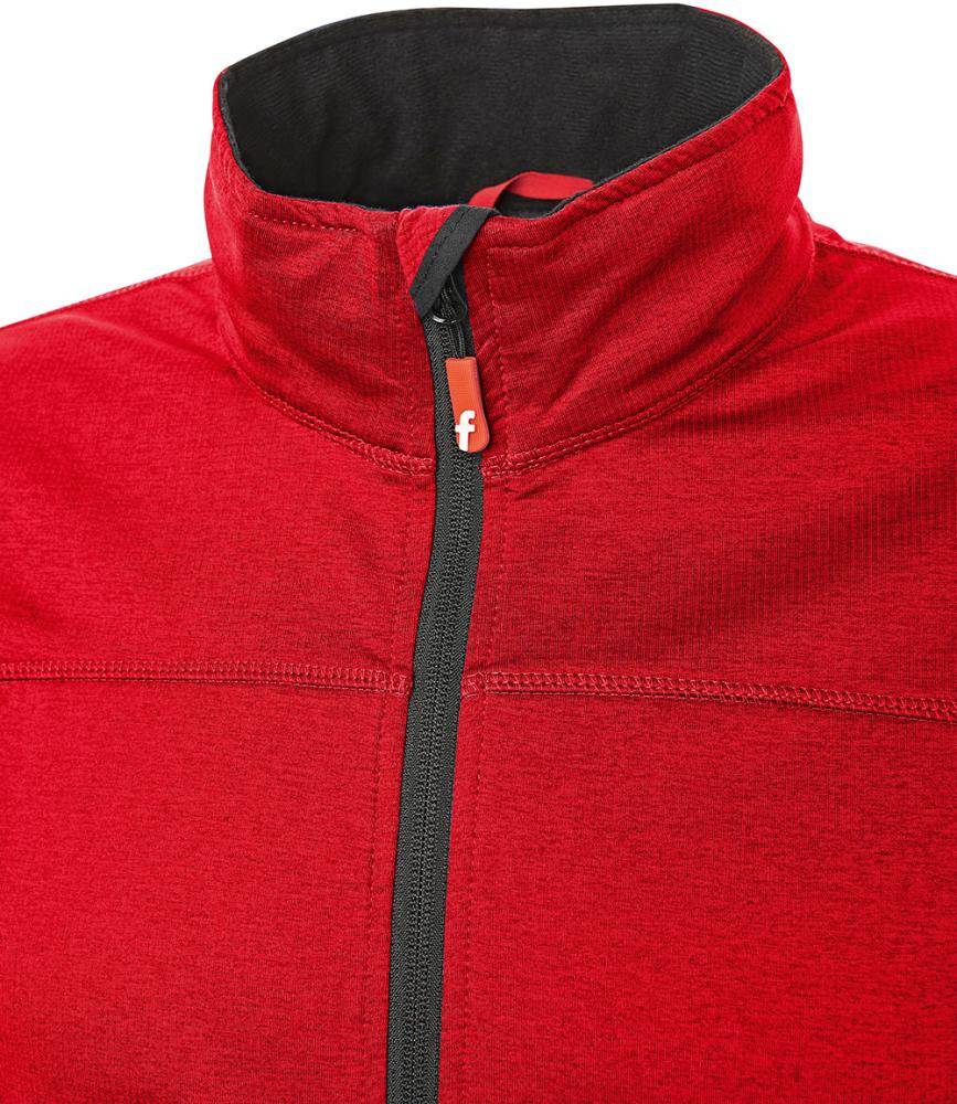 Tech-Fleecejacke rot/schwarz meliert Gr. 3XL Fortis Elements-2