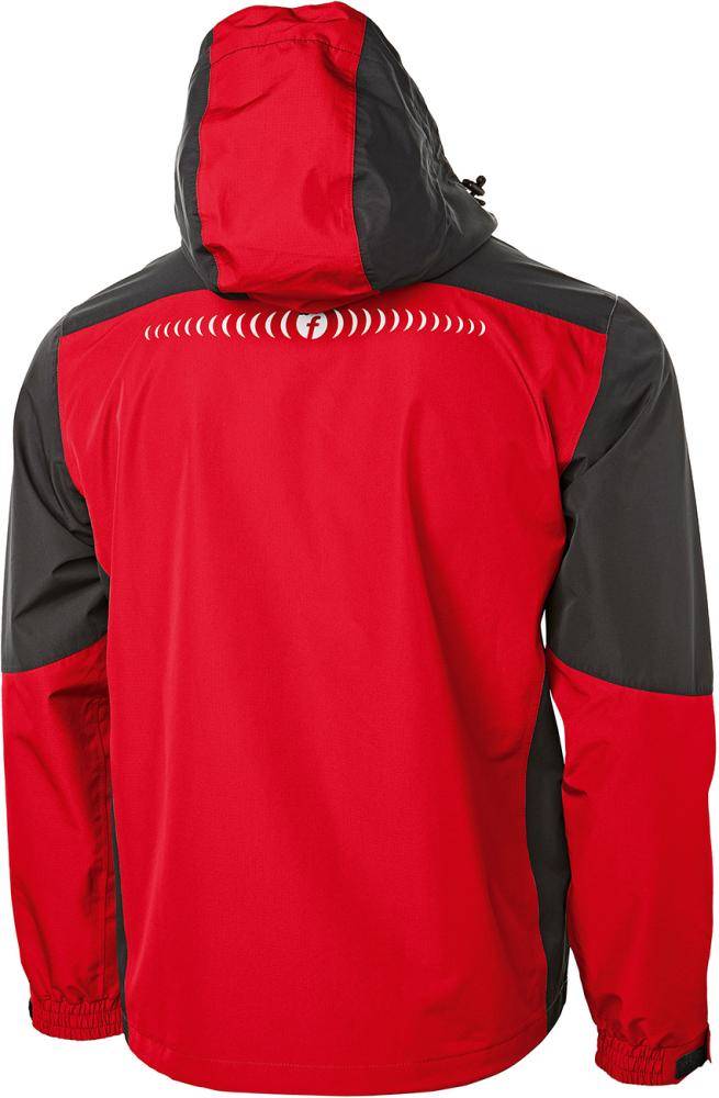 Regenjacke Plus rot/schwarz Gr. 2XL Fortis Elements-1